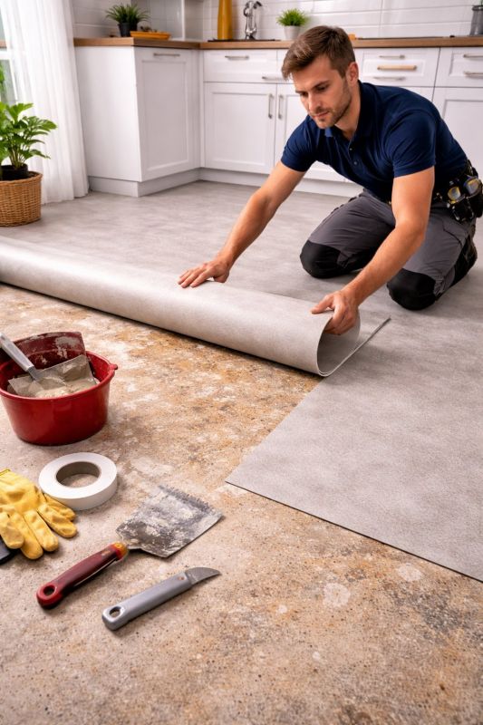 Linoleum Flooring Replacement in Frisco, TX